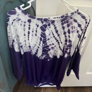 Purple never worn tie die great top brand new